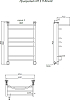 Полотенцесушитель водяной Тругор Приоритет НП 3 П 80*60 (ЛЦ2)