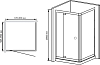 Душевой уголок RGW Passage PA-44 (670-800)x1000 стекло чистое