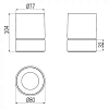 Стакан для зубных щёток Inda Mito A20010CR21, хром