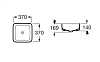 Раковина 37 см Roca Inspira Square A327532000
