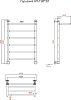 Полотенцесушитель водяной Тругор Горизонт НП П 80*50
