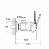 Смеситель для душа Solone Sit SIT5-A182 хром