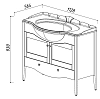 Тумба под раковину Belux Афины Н 105-01 (18) белый