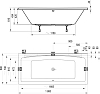 Акриловая ванна Ravak Formy 02 180х80 C891000000