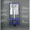 Инсталляция для подвесного унитаза Ceruttispa CR555 с кнопкой CR02CH, цвет хром, CR555+CR02CH