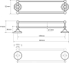 Держатель для полотенец Bemeta Retro 144104237 (67 см) бронза