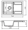 Кухонная мойка Florentina Липси 20.160.D0760.305 серый
