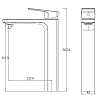 Смеситель для раковины Haiba HB11810 хром