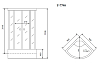 Кабина душевая Timo Lux T-7790