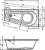 Акриловая ванна Riho Delta L 160x80