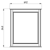 Зеркало ASB-Woodline Венеция 11940 белый