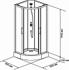 Душевая кабина полукруглая Ravak 90 BOXCP4 блестящий + транспарент X8B270C00Z1