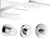 Верхний душ Hansgrohe Raindance Rainfall 180 AIR 2jet 28433400 хром/белый