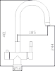 Смеситель Zorg Inox Grantis для кухонной мойки