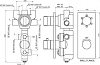 Смеситель термостатический для ванны с душем Artize Thermatik THK-CHR-687N