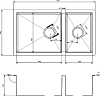 Кухонная мойка Zorg Inox PVD 78-2-44 GRAFIT, графит