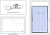 Душевая дверь в нишу STWORKI Стокгольм 100 см профиль хром матовый, стекло матовое, раздвижная