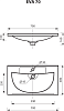 Раковина 70 см Misty EVVA - 70 D Р-Евв14070-Д