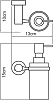 Дозатор жидкого мыла Wasserkraft Donau 9499