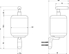 Дозатор для жидкого мыла Gessi Goccia 38014#079, белый / черный