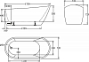 Акриловая ванна BelBagno 170х70 BB62-1700