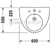 Раковина 60x50 Duravit Starck-2 0411600000