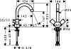 Смеситель для раковины Hansgrohe Logis 71222000, хром