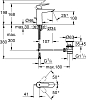 Смеситель для раковины Grohe BauEdge 23758000