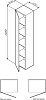 Шкаф-колонна подвесной Am.Pm Spirit 2.0 M70ACHMR0356PG