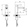 Смеситель для раковины Lemark Mars LM3537C хром