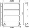 Полотенцесушитель электрический Margaroli Sole 542-4 BOX 5423704ORBB, потертая бронза