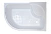 Душевой уголок 120х80 см Royal Bath BK RB8120BK-T-R стекло прозрачное с поддоном