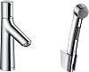 Смеситель для раковины Hansgrohe Talis Select S 72291000 с гигиеническим душем с донным клапаном Push-Open, хром