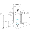 Тумба под раковину Aquaton Кантри 1A257401AHB20 бежевый, белый