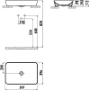 Раковина накладная Creavit Ultra UL060-00AM00E-0000 серый