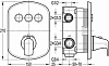 Термостат для душа Cezares CZR-F-VDIM4-TB-01, хром