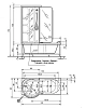 Душевая кабина Albatros Tandem ADCT55SCMBNFL00