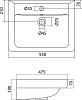 Раковина Santek Тигода 1WH302126 55 см.