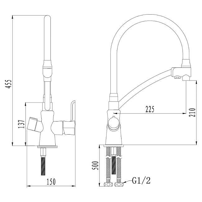 Смеситель для кухни Lemark Comfort LM3070C-White хром, белый