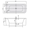 Акриловая ванна Villeroy & Boch Loop&Friends UBA180LFS7PDV-01 белый