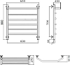 Полотенцесушитель электрический Aquanerzh Трапеция с полкой R 80x60 07-03A8060_R