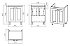 Тумба под раковину Misty Урал Э-Ура-01060-021Н белый