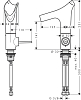 Смеситель для раковины Axor Starck V 12123990, золото