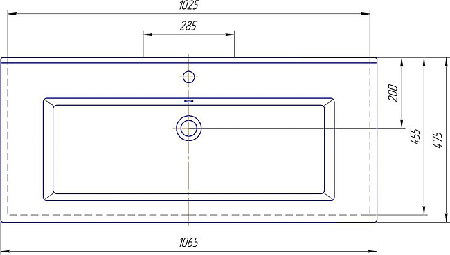Раковина 105 см Sanflor Оскар 105 С0001108