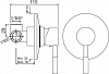 Смеситель для душа Jaquar Solo SOL-CHR-6227