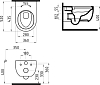 Подвесной унитаз Bien Vokha MDKA052N1VP0B7000 чёрный матовый безободковый с крышкой-сиденьем микролифт