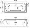 Акриловая ванна Excellent Oceana 160x75