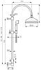Душевой гарнитур Emmevi Deco Classic C02594EBR бронза