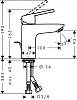 Смеситель для ванны с душем Hansgrohe Logis 71151000/71400000/26532400 хром