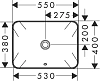 Раковина накладная Hansgrohe Xuniva Q 60158450, белый